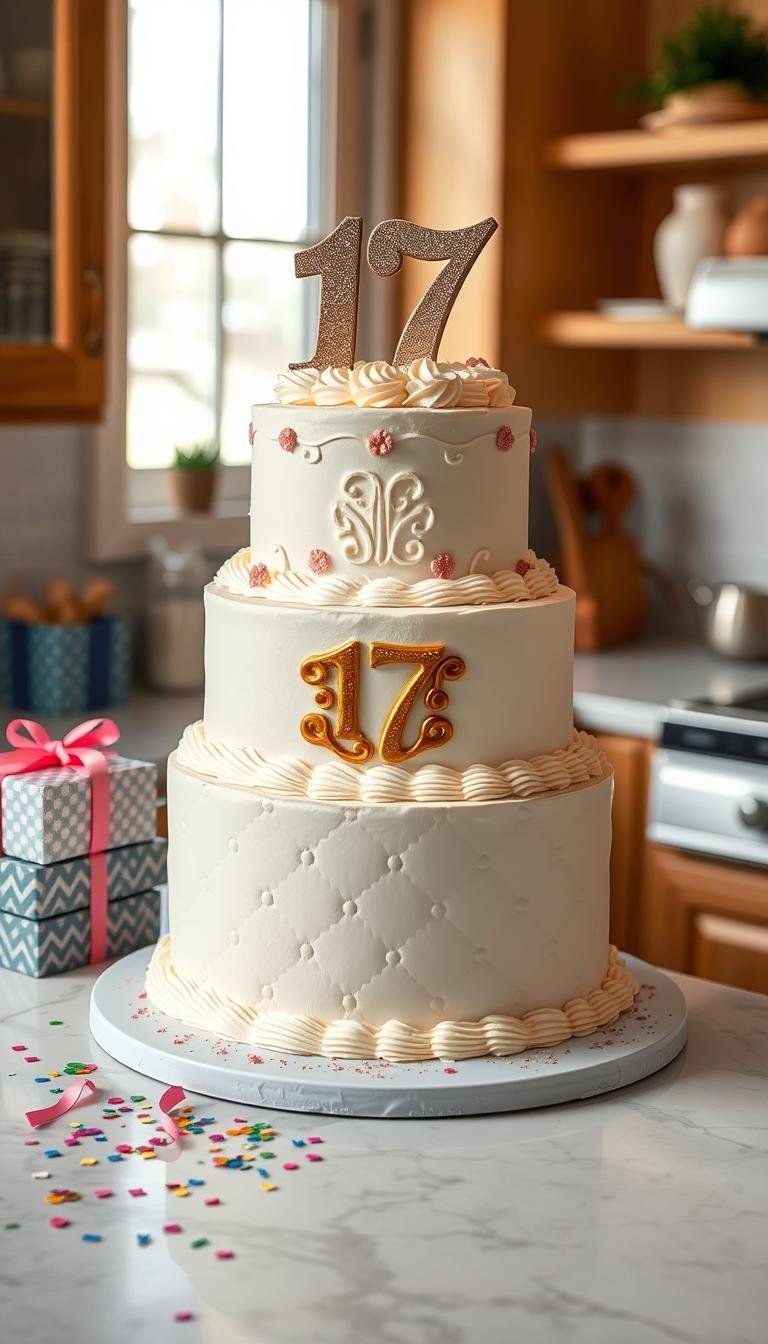 17th birthday cake