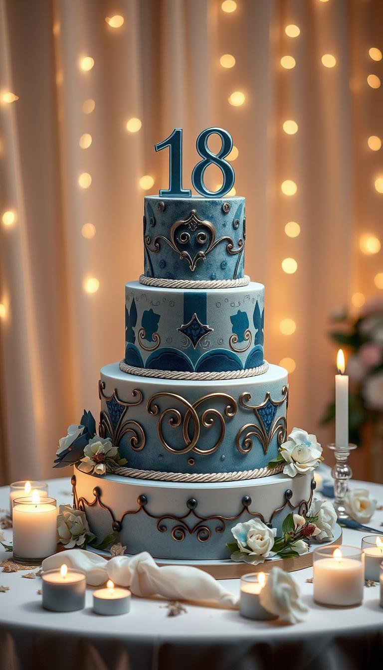 18th birthday cake boys