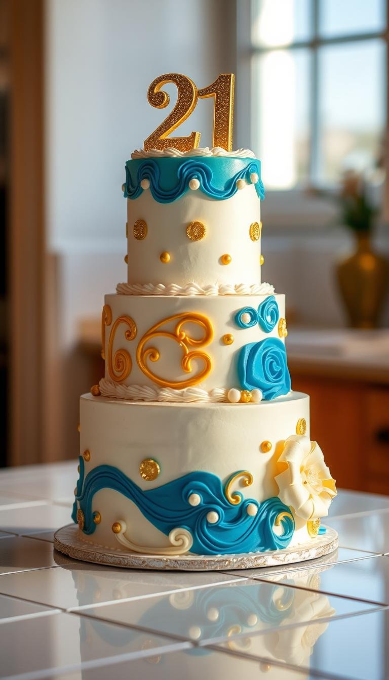 21st birthday cake