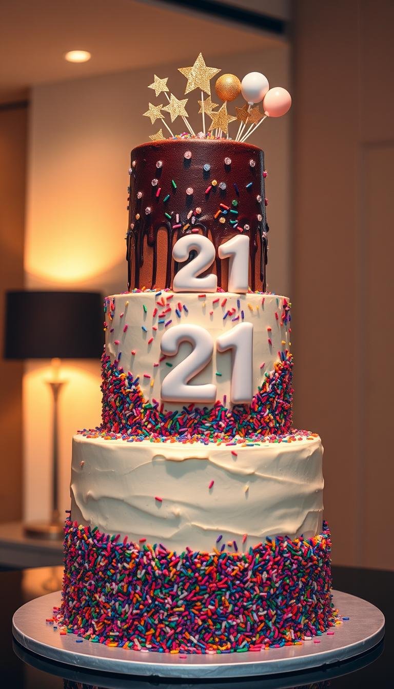 21st birthday cake