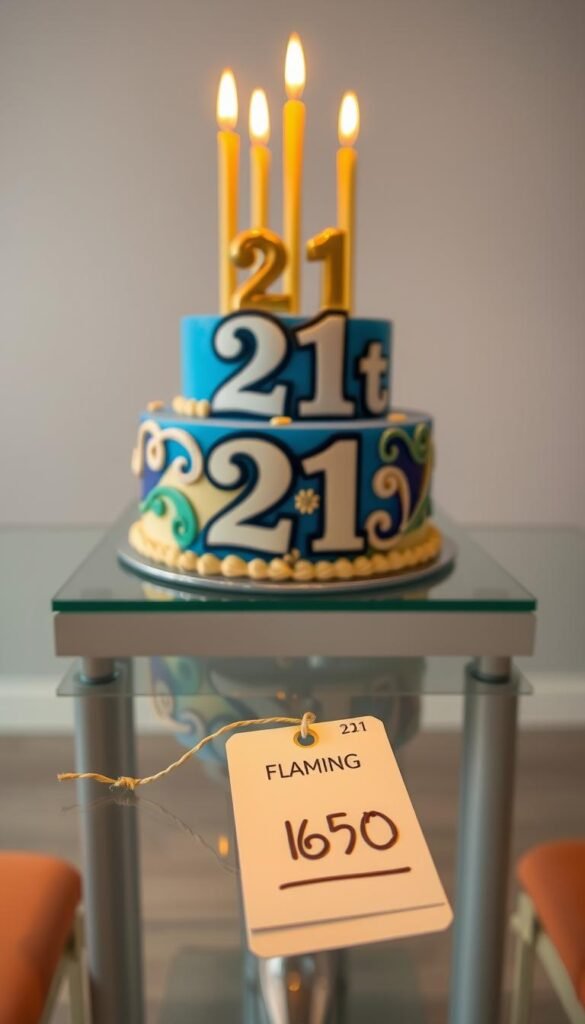 21st birthday cake pricing