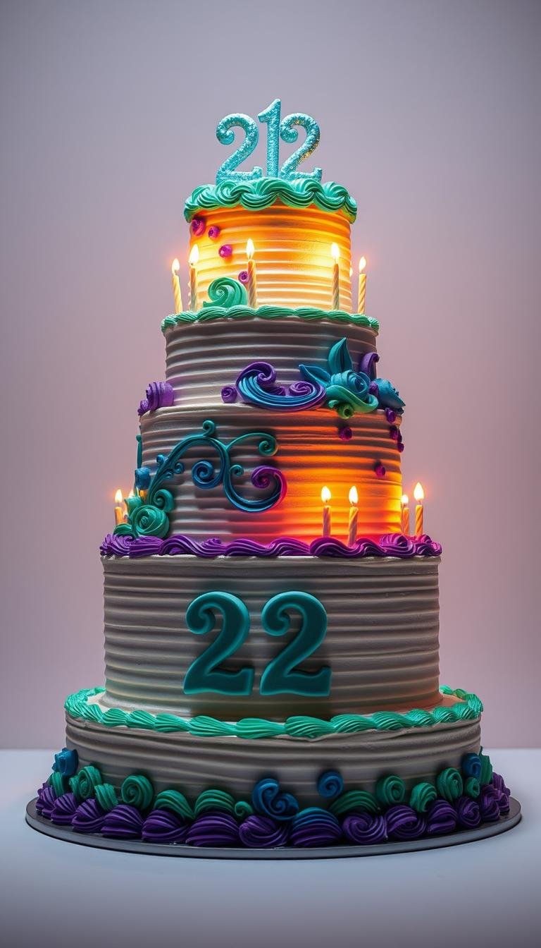 22 birthday cake
