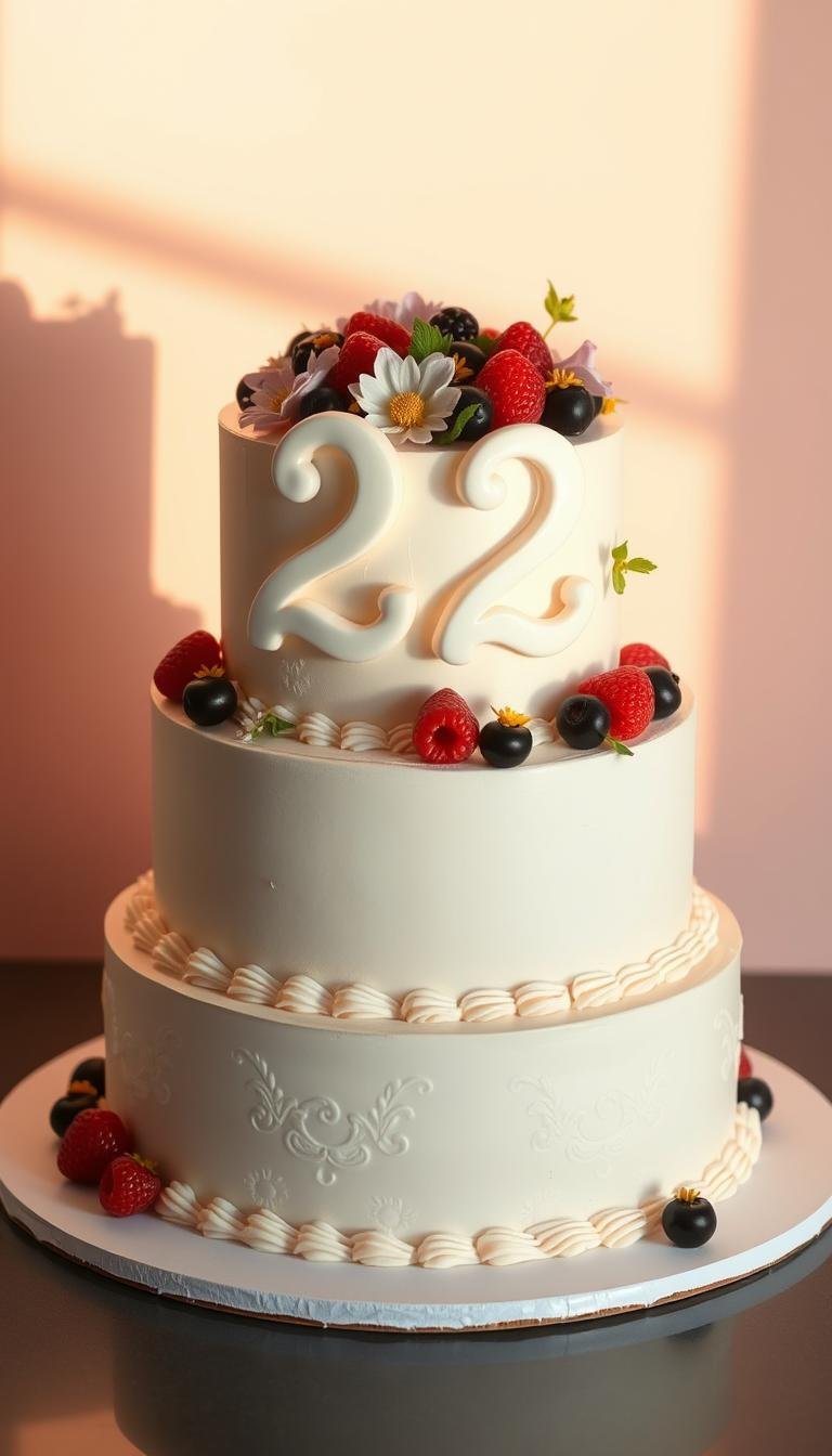 22 birthday cake