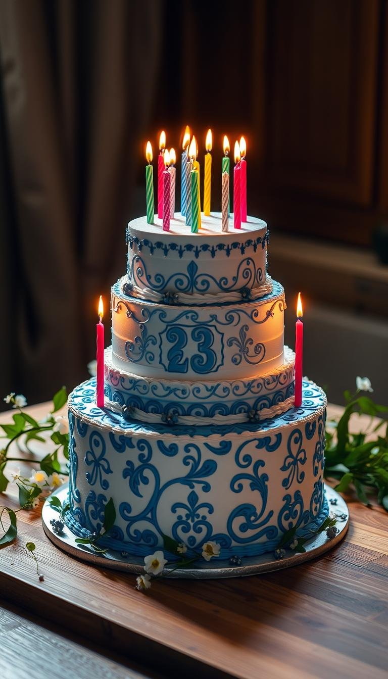 23 birthday cake