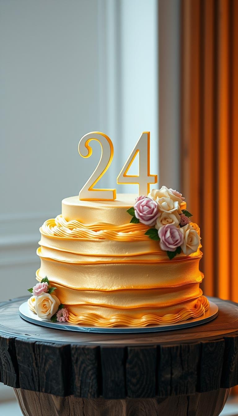 24th birthday cake