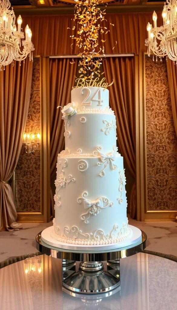 24th birthday cake design 24th birthday cake design