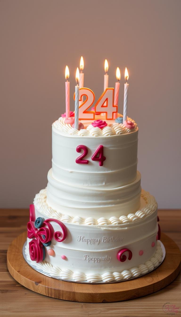 24th birthday cake