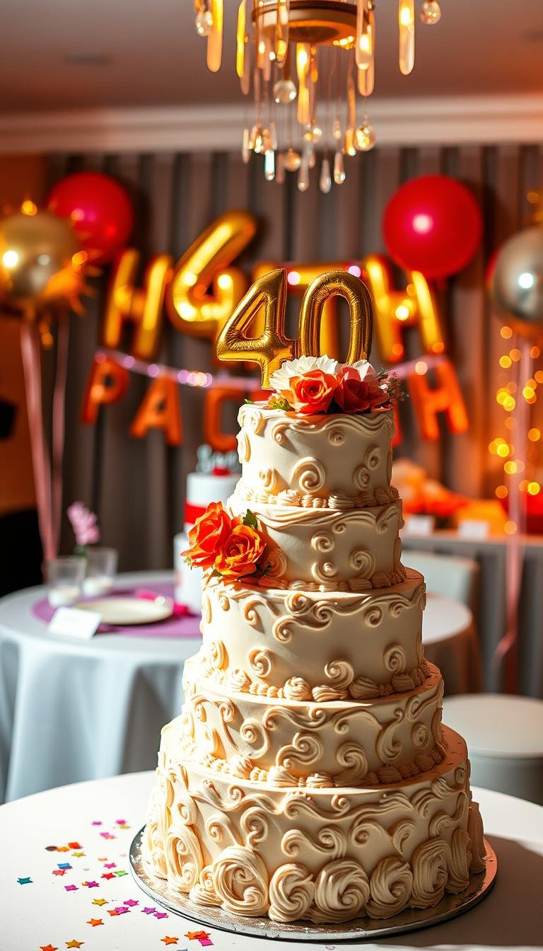 40th birthday cake