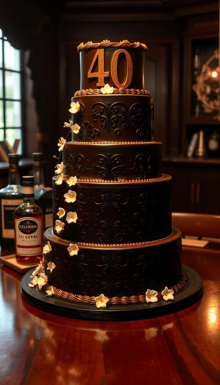 40th birthday cake for men