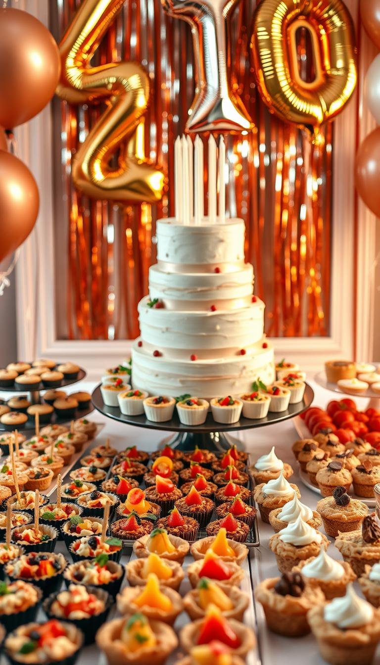 40th birthday snacks food ideas