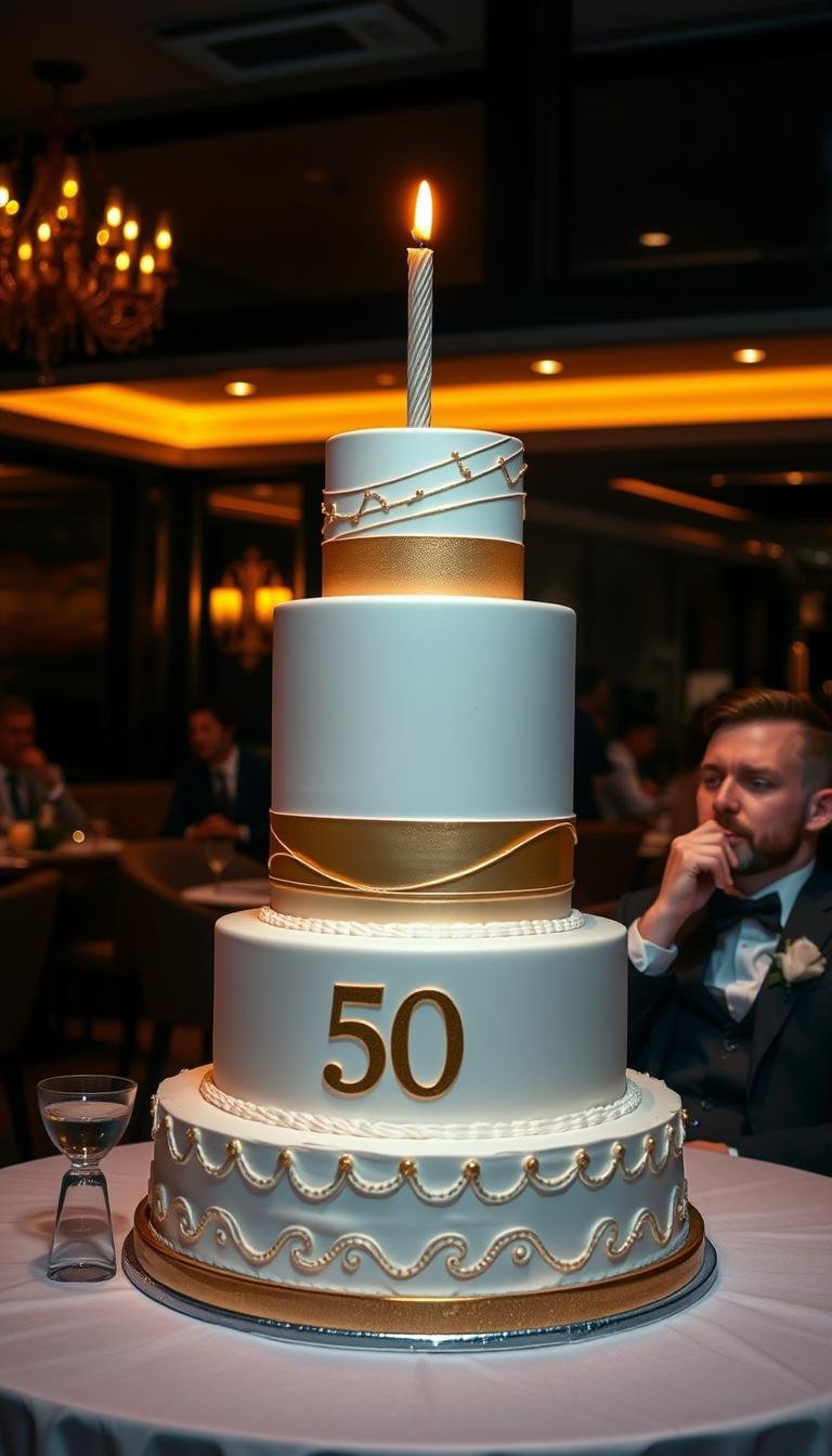 50th birthday cake for men