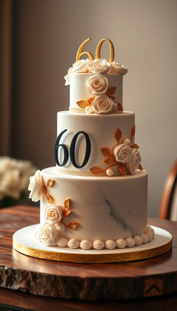 60th birthday cake ideas