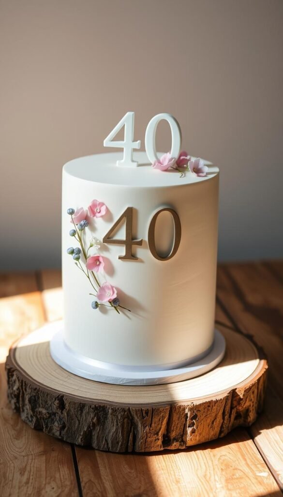 DIY 40th birthday cake