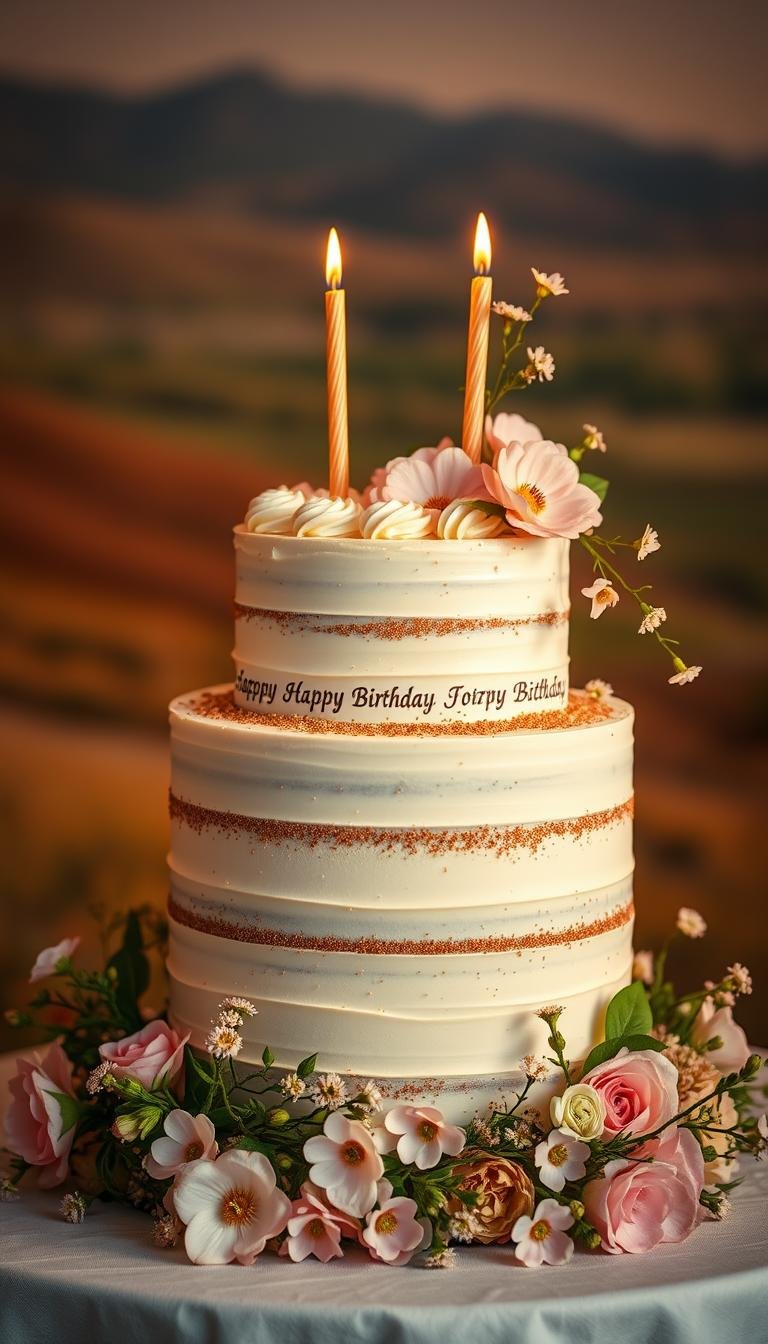 birthday cake aesthetic