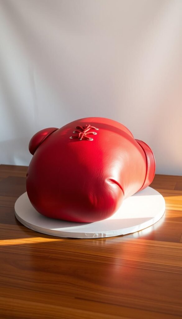 boxing glove cake