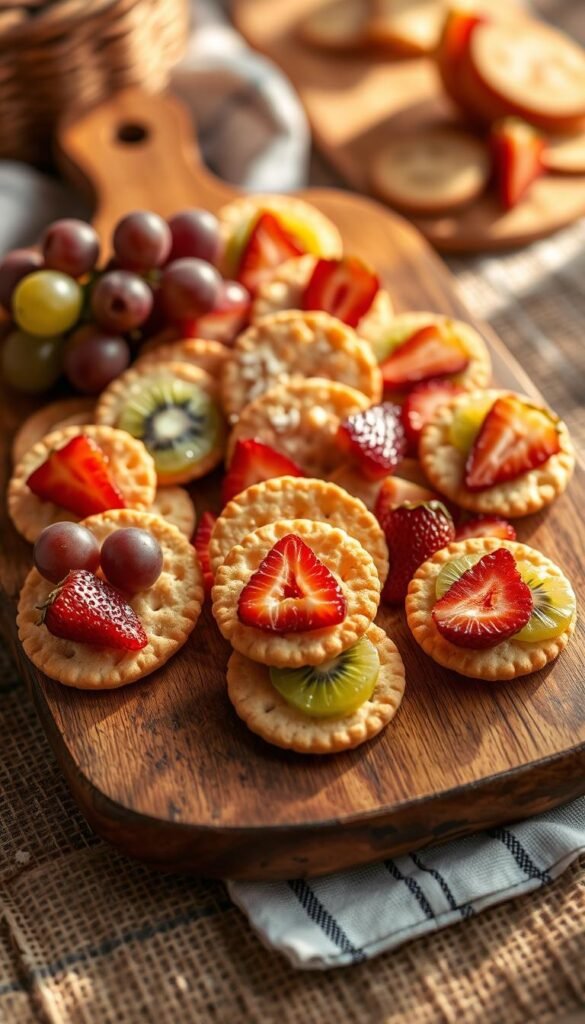 cheese crackers fruit cheese crackers fruit