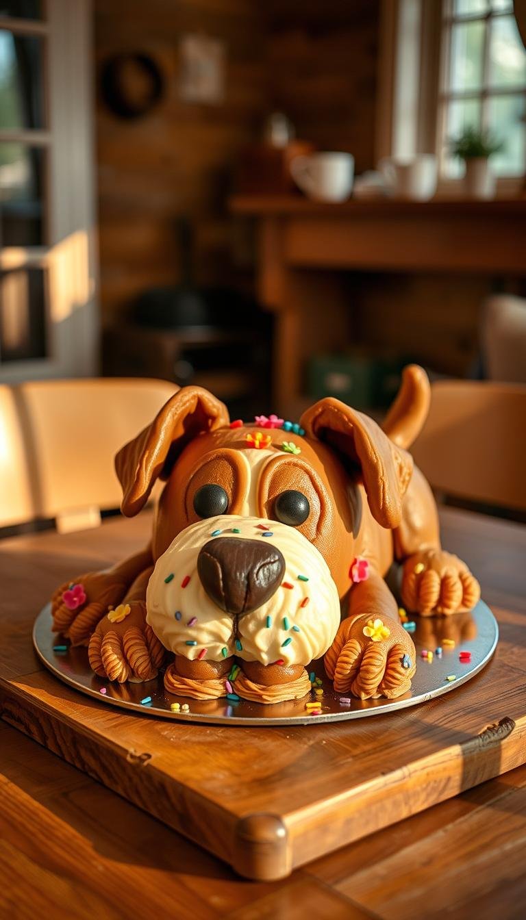 dog birthday cake