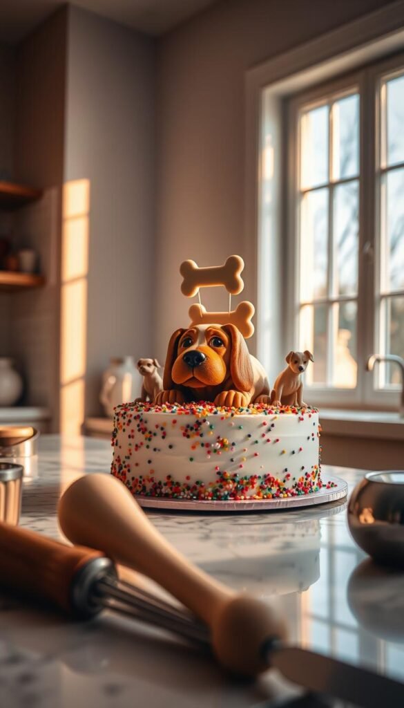 dog birthday cake