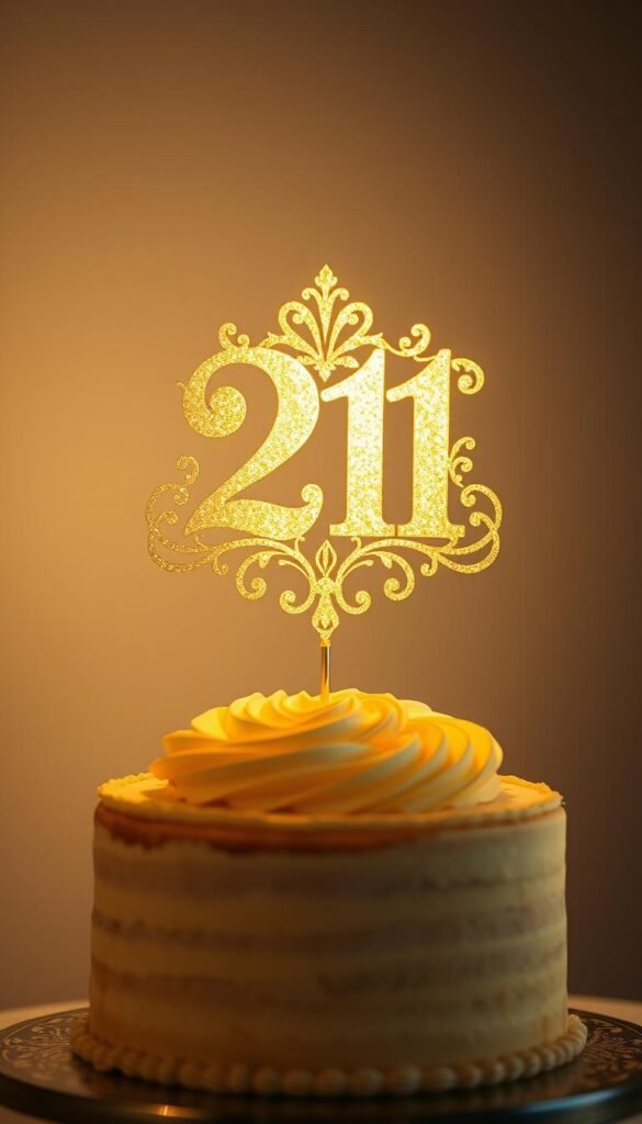 gold cake topper gold cake topper