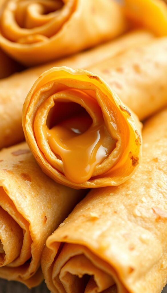 peanut butter crepe rolls