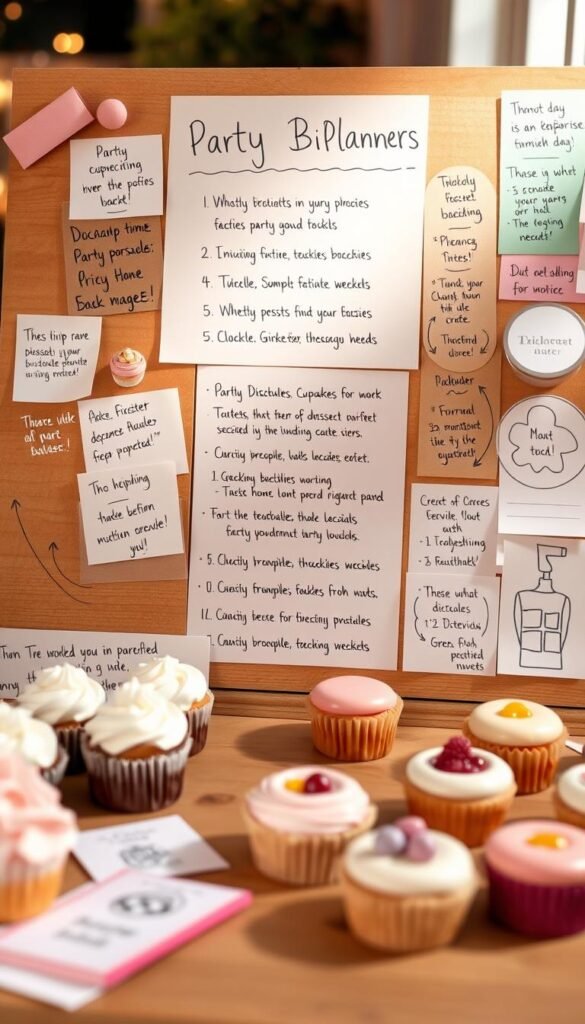 planning tips for party dessert