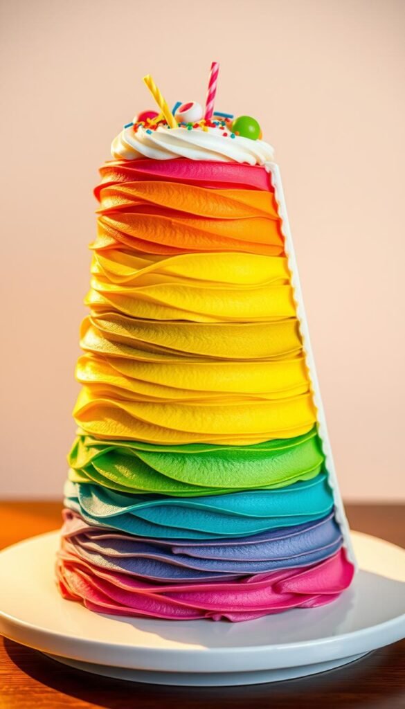 rainbow layer cake rainbow layer cake