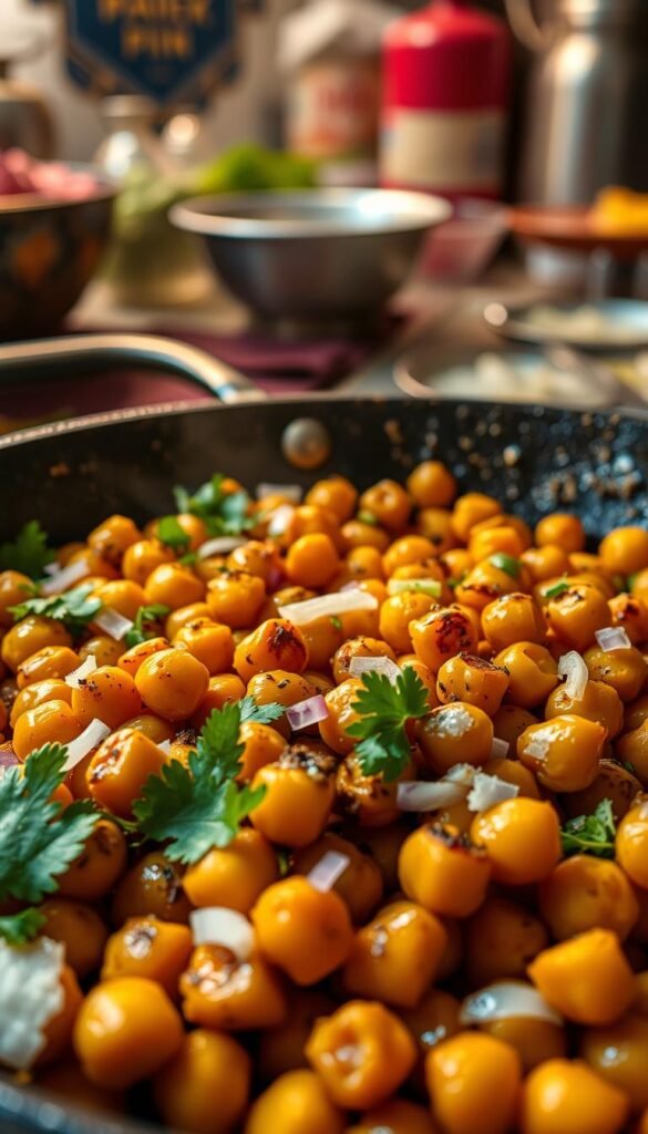 snack made chickpeas