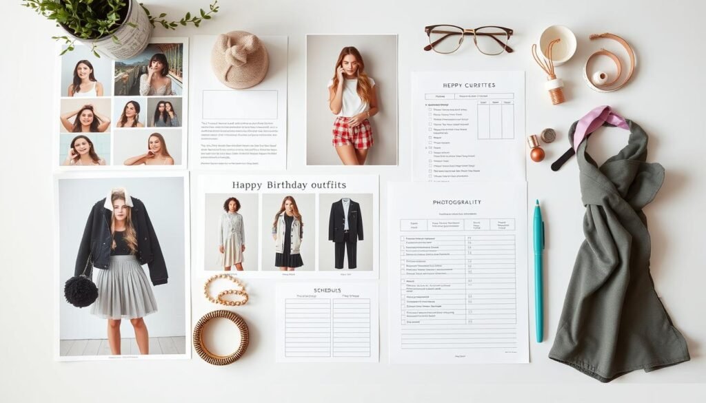 18th birthday photoshoot preparation checklist and mood board