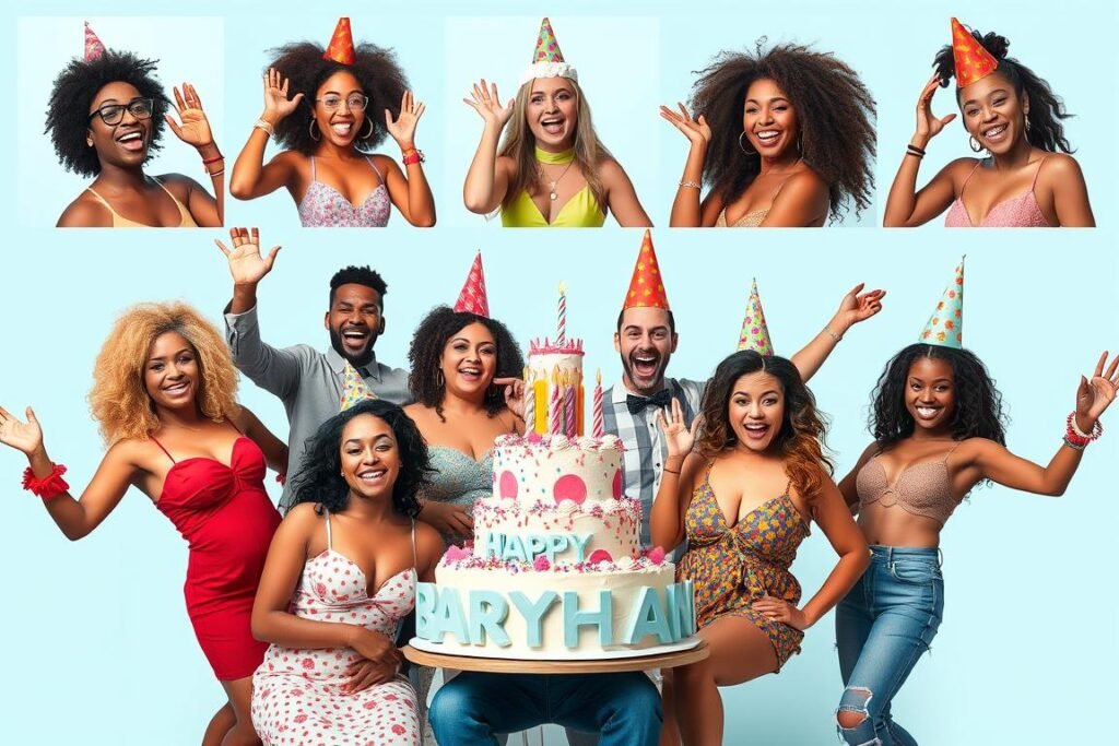 Birthday cake baddie celebration showcasing confidence and self-expression
