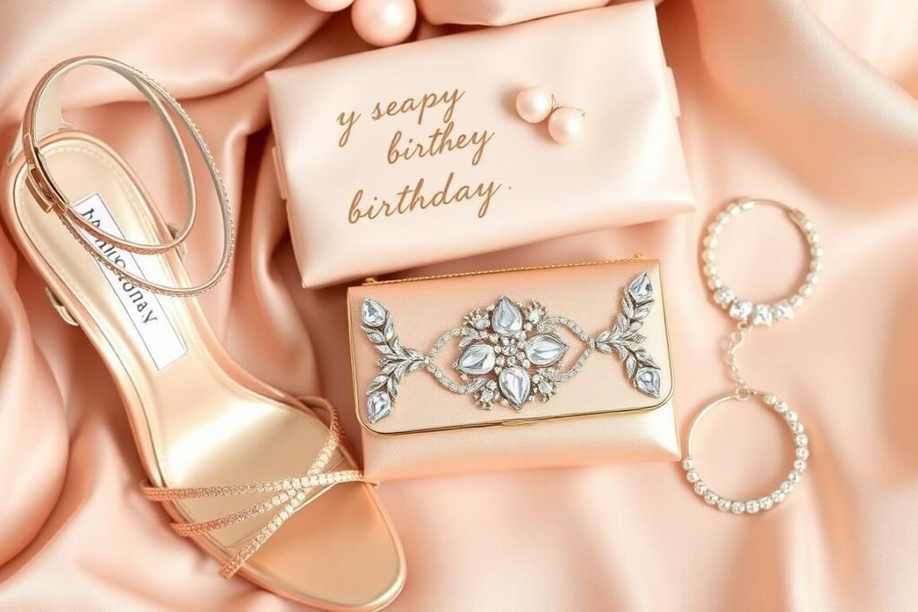 Birthday dinner dress accessories including jewelry, shoes and clutch