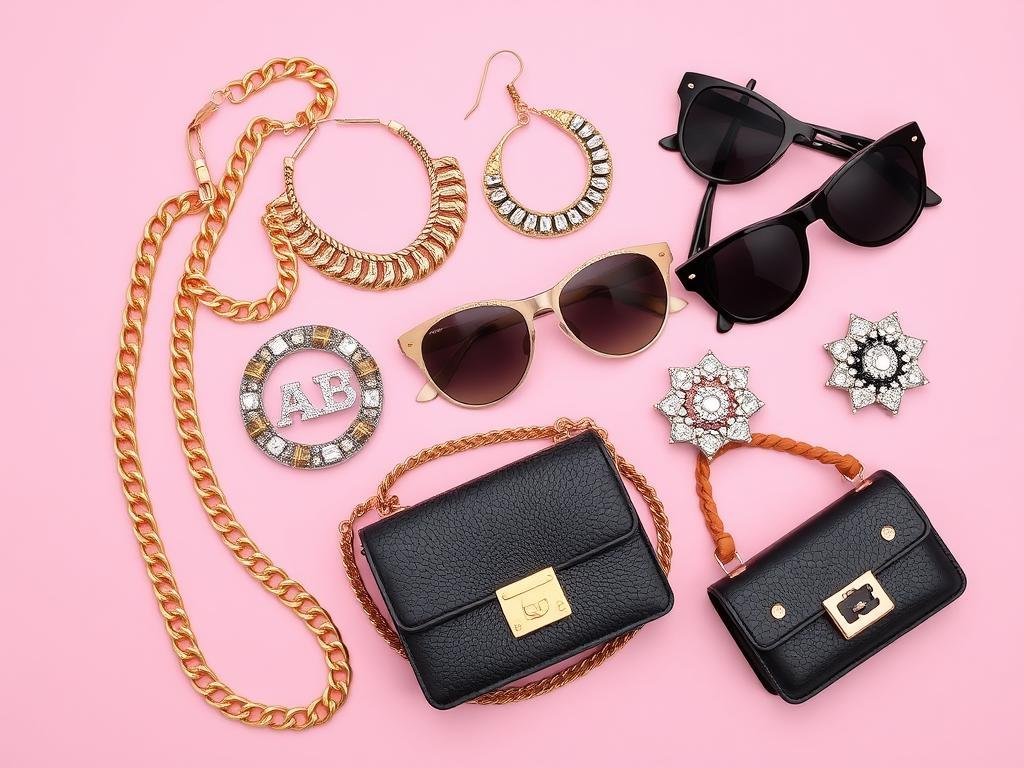 Collection of baddie-style accessories for birthday outfits Collection of baddie-style accessories for birthday outfits