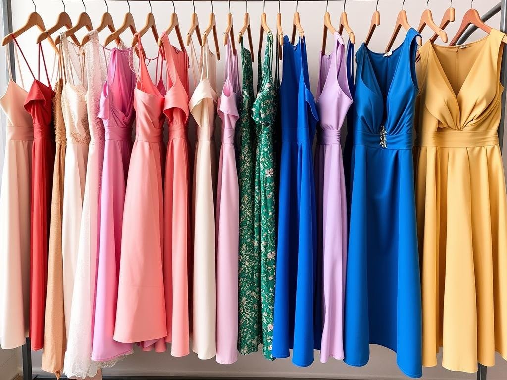 Collection of cocktail dresses suitable for birthday dinners
