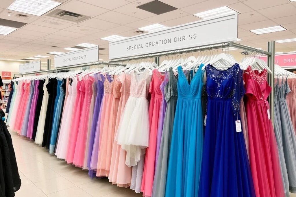 Department store special occasion dress section