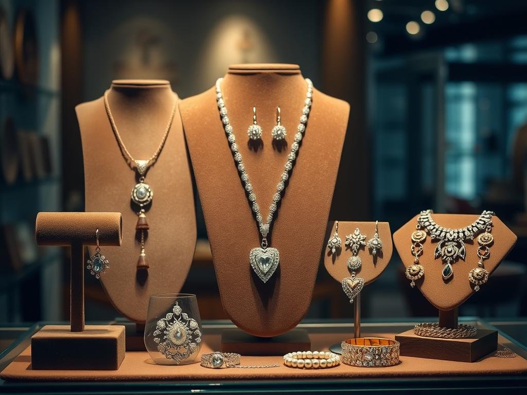 Elegant jewelry selection to complement an 18th birthday dress