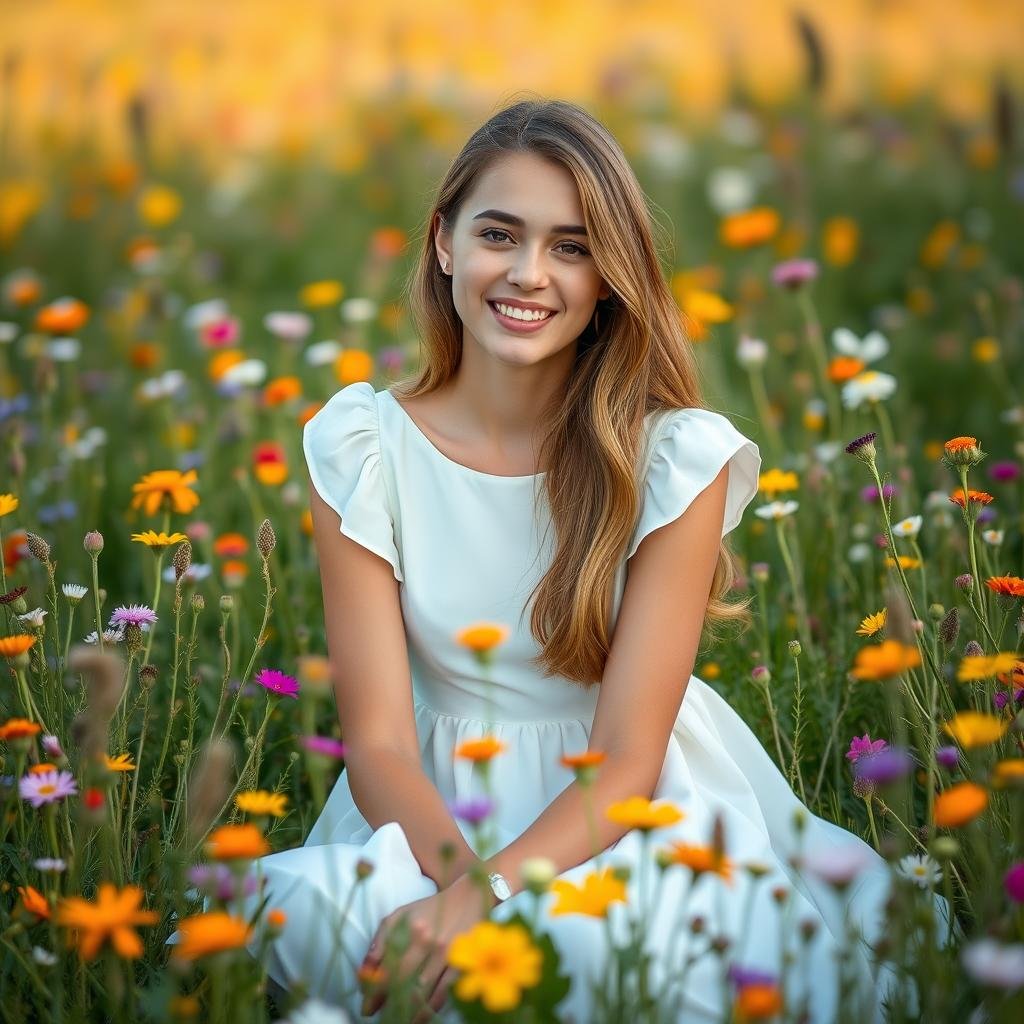 Flower field themed 18th birthday photoshoot