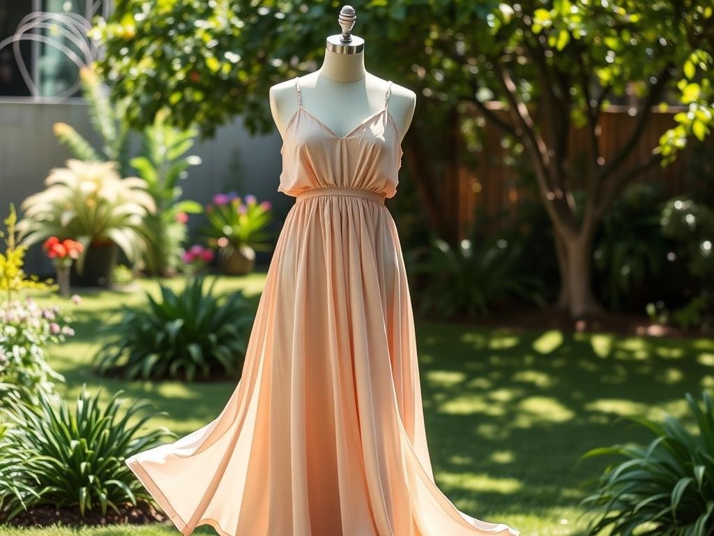 Flowy maxi dress perfect for an outdoor 18th birthday celebration