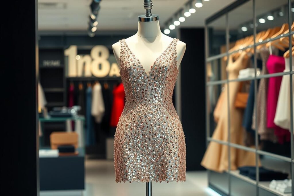 Glamorous mini dress perfect for an 18th birthday celebration