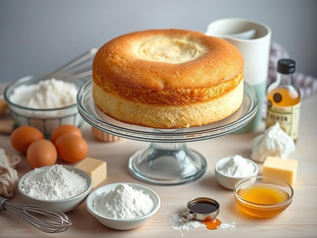 Homemade vanilla sponge cake for 13th birthday with ingredients Homemade vanilla sponge cake for 13th birthday with ingredients