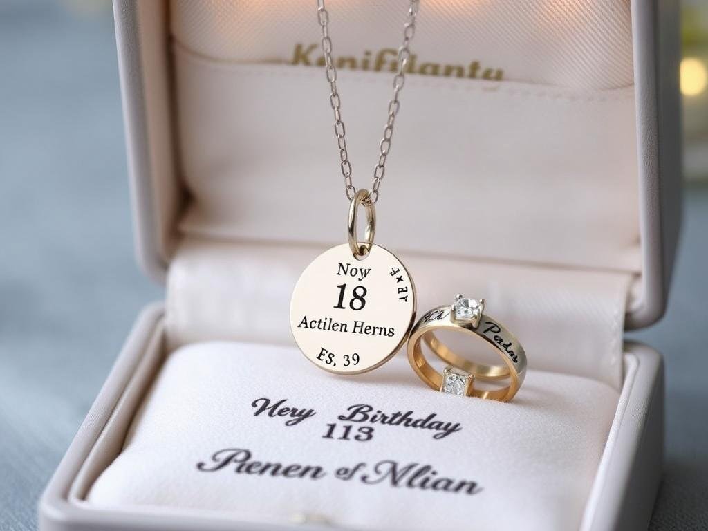 Personalized jewelry with meaningful design for 18th birthday