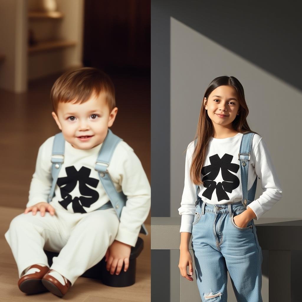 Then and Now recreation 18th birthday photoshoot