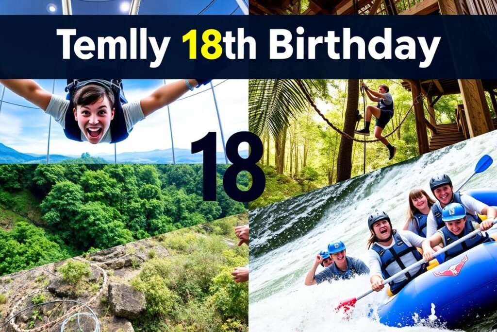 Young adults enjoying adventure activities like skydiving for an 18th birthday experience Young adults enjoying adventure activities like skydiving for an 18th birthday experience