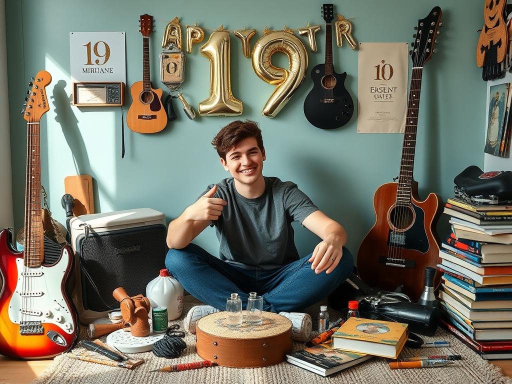 19th birthday photoshoot featuring personal hobbies and interests