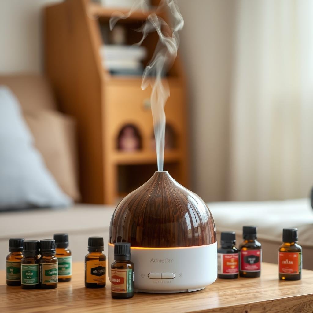 Aromatherapy diffuser and essential oils as 21st birthday gift