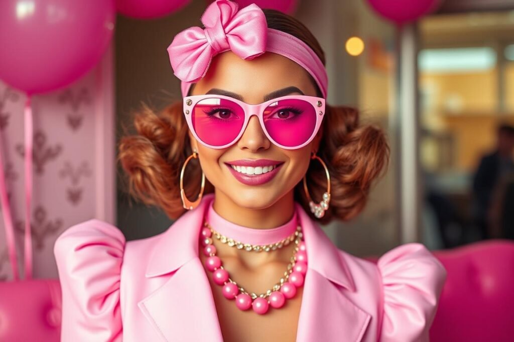 Barbie-inspired pink outfit for 22nd birthday