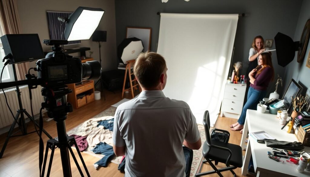 Behind the scenes of 25th birthday photoshoot preparation