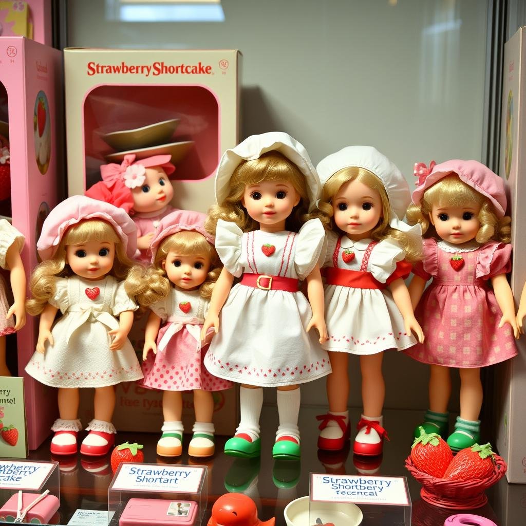 Classic Strawberry Shortcake dolls from the 1980s Classic Strawberry Shortcake dolls from the 1980s