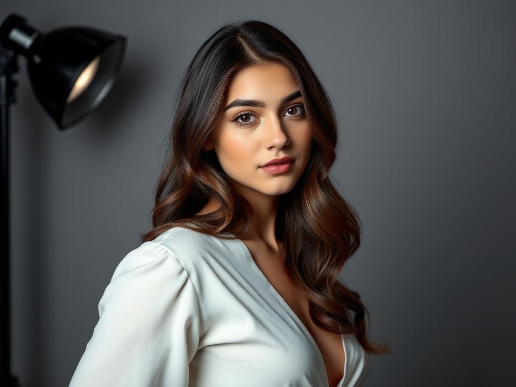 Classic portrait pose for 19th birthday photoshoot