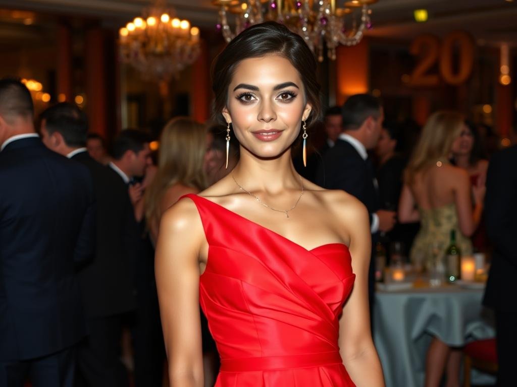 Cocktail chic outfit for elegant 20th birthday celebration