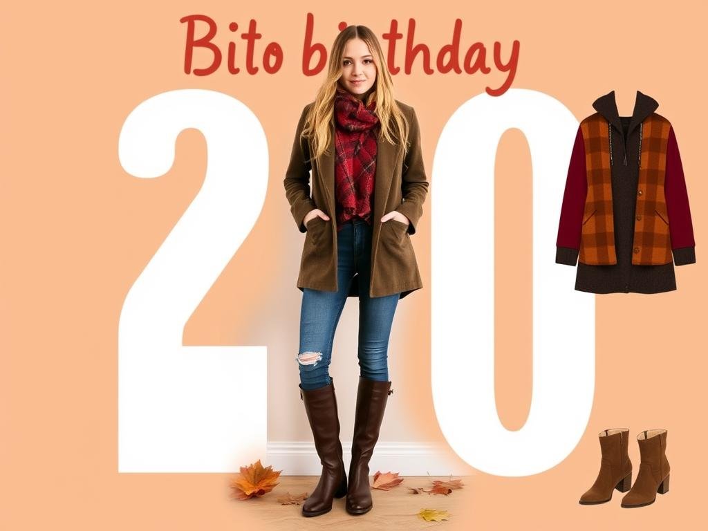 Cozy yet stylish fall outfit for 20th birthday