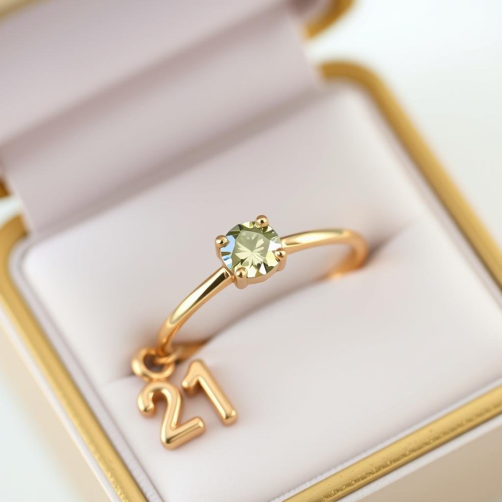 Custom birthstone jewelry for 21st birthday gifts